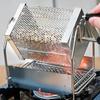 1pc Coffee Bean Roaster Hand Crank Open Flame Stainless Steel Rotary Cage Home Raw Bean Roasters No Heat Source