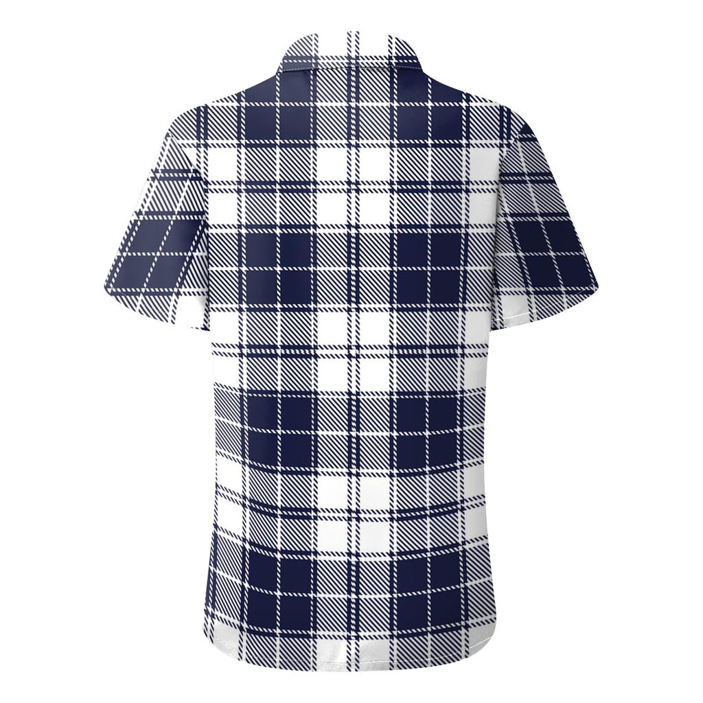 Women's Short Sleeve Button Down Shirt - Relaxed Fit Casual Collar Blouse, Loose Fit Top for Summer