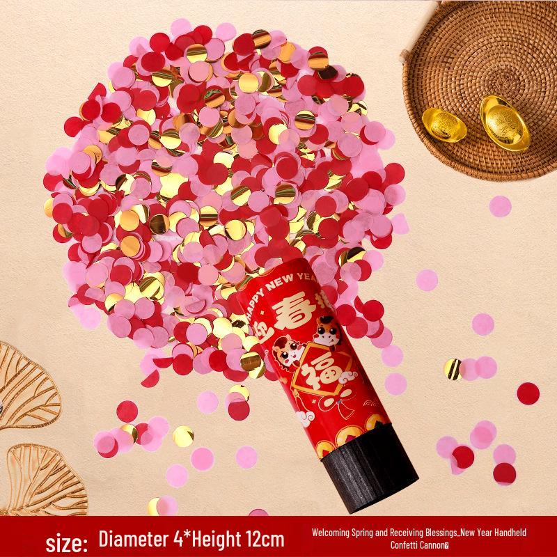 2026 Year of the Horse Hand-Twisted Firecracker Petal Rain for New Year s & Spring Festival Celebrations.