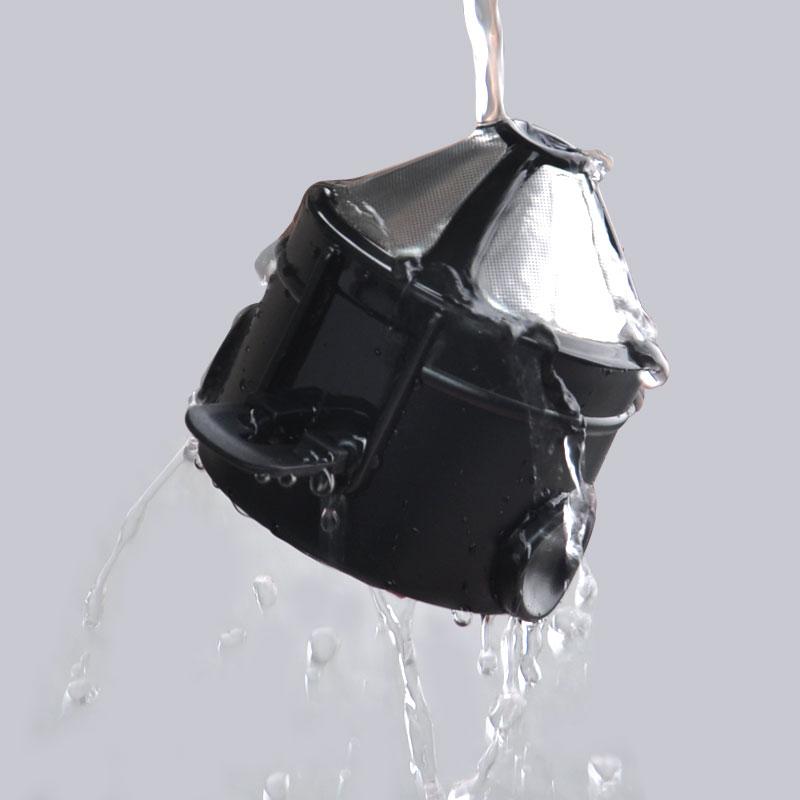 Caffettiera con filtro per caffè portatile pieghevole Caffettiera a goccia in acciaio inossidabile Porta tè Riutilizzabile senza carta per versare sopra il gocciolatore per caffè