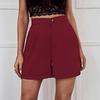Women High Waist Wide Leg Casual Shorts Summer