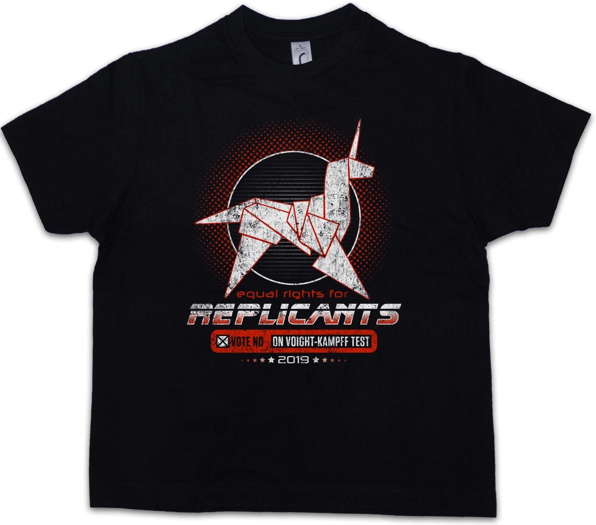 EQUAL RIGHTS FOR REPLICANTS Kids Boys T-Shirt Voight Kampff Logo Company- 100
