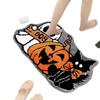 Halloween Ghost Pumpkin Cashmere Door Mat Non-slip Bathroom Mat Absorbent Microfiber Bathroom Rugs Home Kitchen Decoration Floor