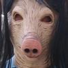 Halloween Mask: Saw Killer Pig Head Mask, Scary Animal Headgear, Funny Party Wild Boar Head Prop