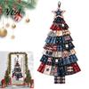 Garten- und Meeresdeko für das ganze Jahr, Weihnachtlicher handgefertigter Türhänger-Bausatz, Patchwork-Baumdekoration, DIY-Näh-Set, Übergroßes Silhouette-Ornament