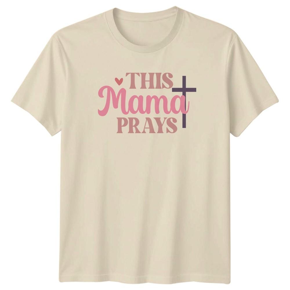 This Mama Prays Unisexs TShirt Christian Motherhood Faith Mothers Day