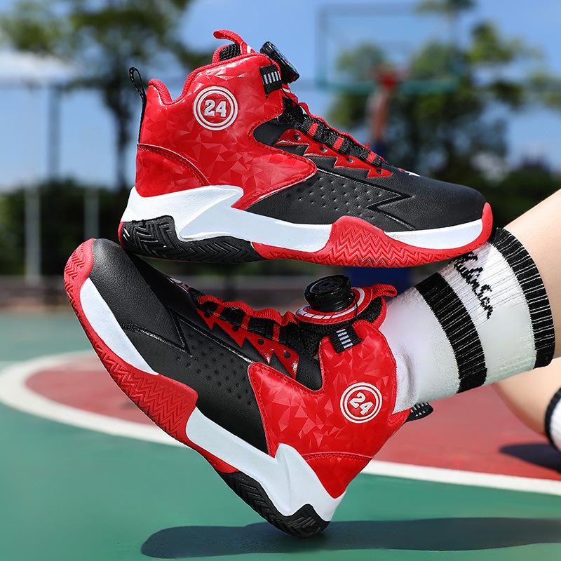 Middle and large children, primary school students, outdoor children's basketball shoes, men's new 2025 boys' sports shoes, sneakers, autumn and wint