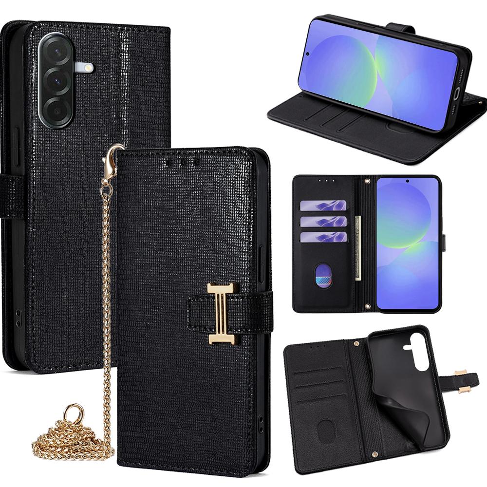 For Samsung Galaxy A36 5G Case Wallet Sequins Leather Crossbody Phone Cover