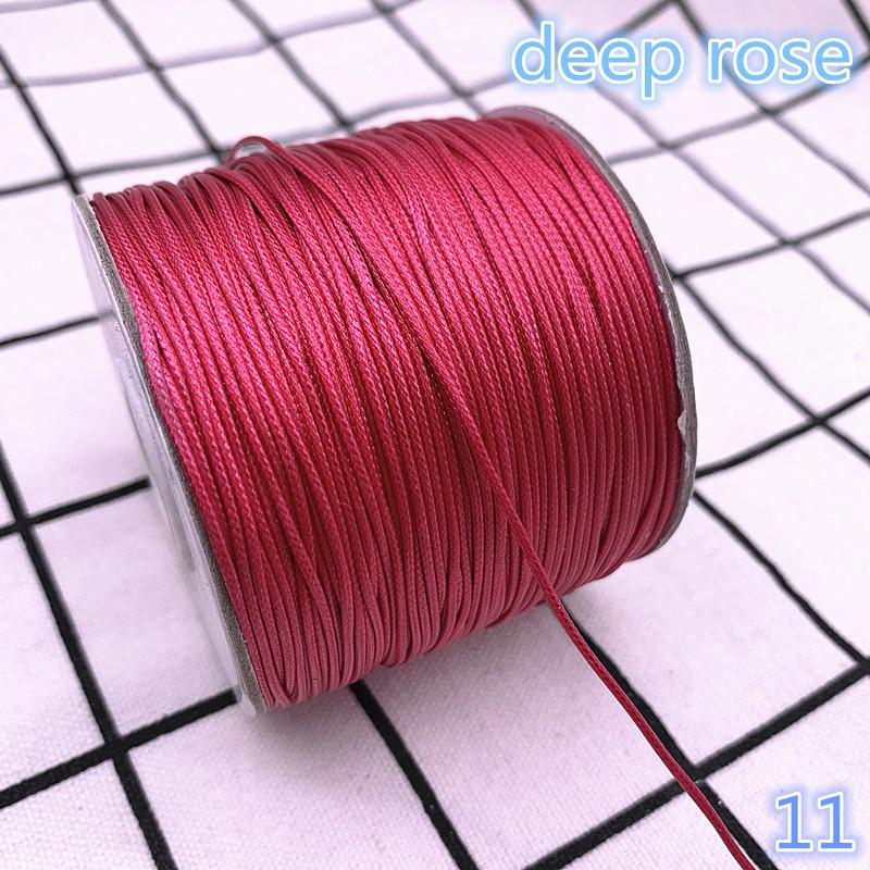 0.5 0.8 1.0 1.5 2.0mm Waxed  Cord Waxed Thread Cord String Strap Necklace Rope Bead DIY Jewelry Making for Bracelet