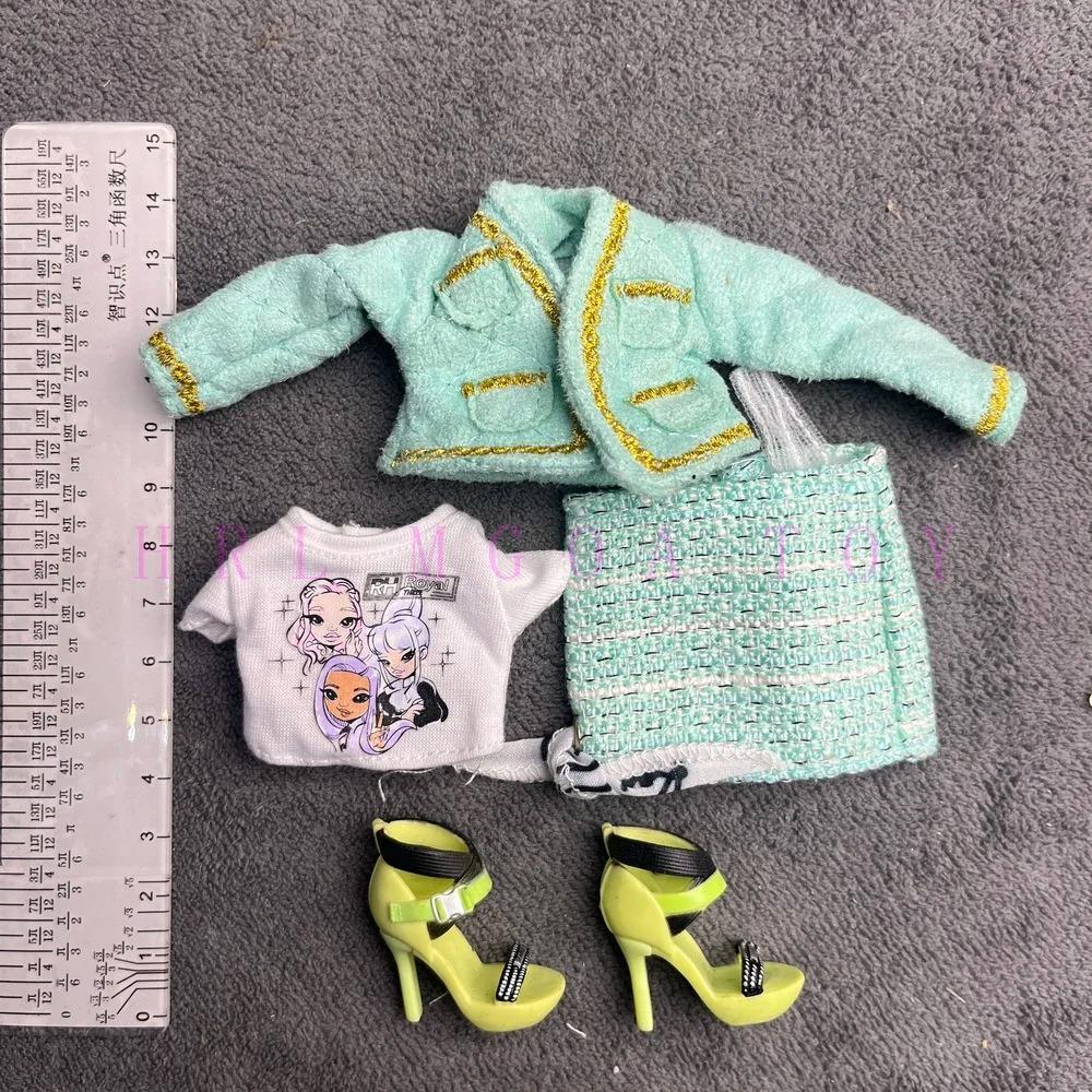 Original Multi Style Rainbow Middle School 28cm Doll Clothes and Shoes Set Fashion Dressing Girls' Holiday Gift Toys