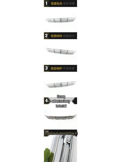 Yuexiang V7 Grille Trim: Electroplated Front Lip & Anti-Scratch Bright Strip Modification Accessories