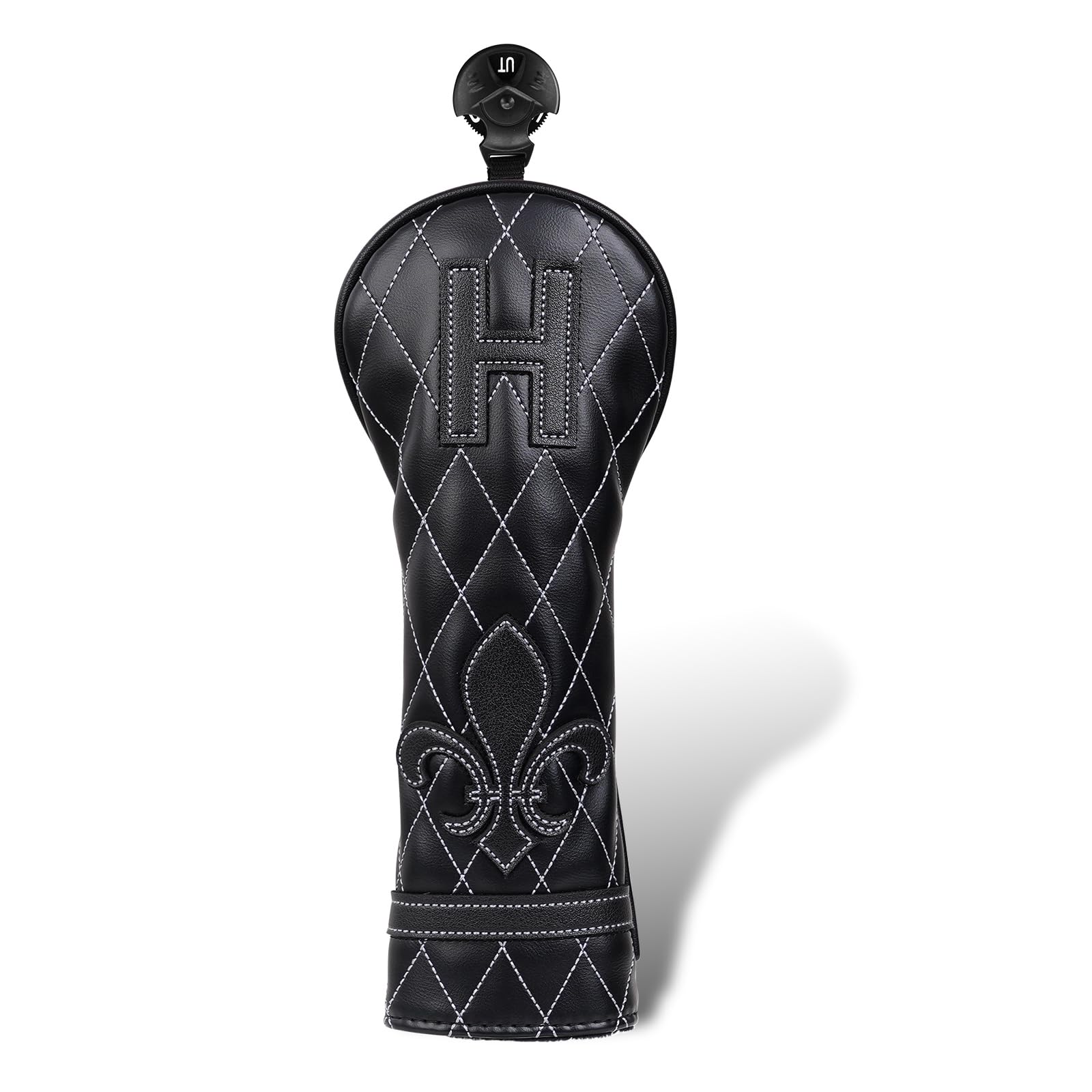 

Чехол для гольфа для гибридов с номерными бирками, одинарный чехол для головки клюшки, чехол для дерева, черный, из синтетической кожи, Ichihatsu (2, 3, 4, 5, 6, ЮТ)