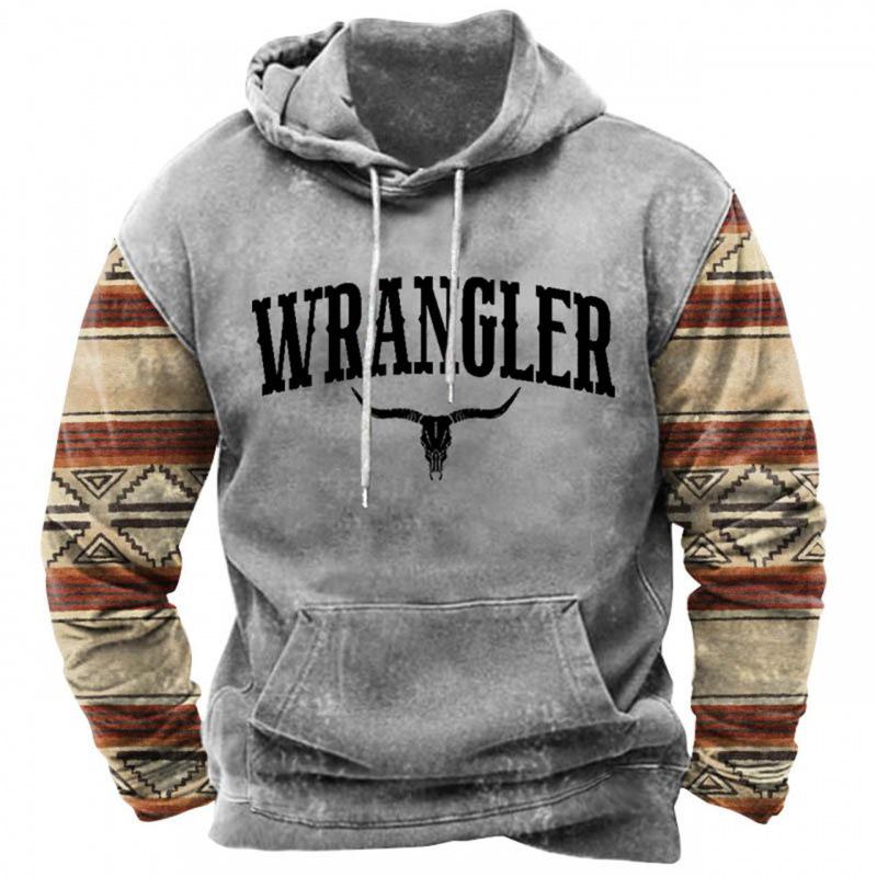 Men's 3D Print Hooded Sweatshirt - Autumn/Winter Collection with Drawstring & Pocket