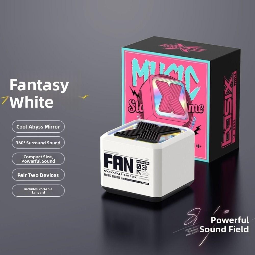 

Портативный дизайн Портативная стереоколонка Мини-размер Колонка объемного звучания Беспроводная колонка Путешествия белый