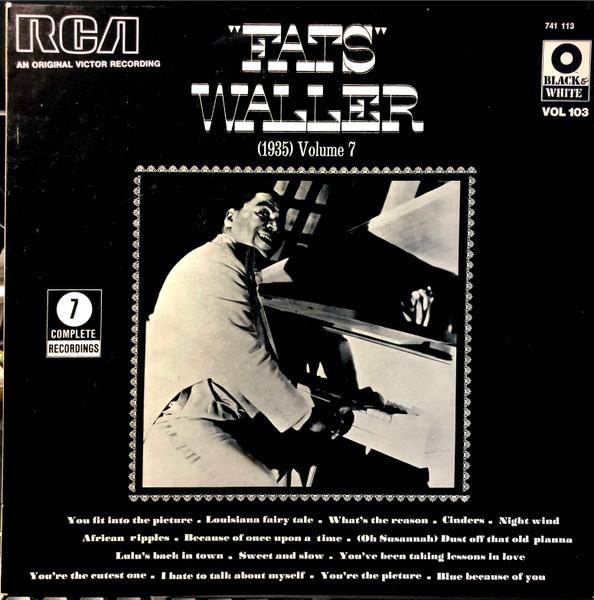 

LP Record FATS WALLER - (1935) Volume 7 741113 RCA 1973 France Jazz Used