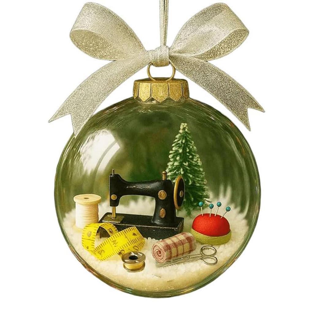 1PC Sewing Ball Christmas Holiday Snowball Exquisite Design, for Indoor and Outdoor Christmas Atmosphere