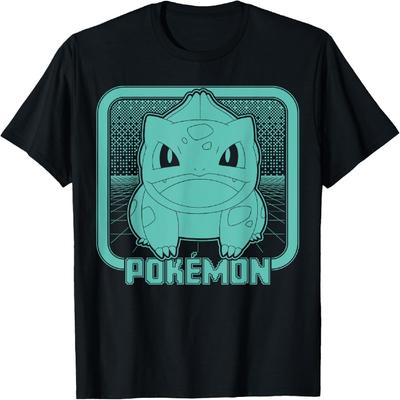 Pokémon - Bulbasaur Retro Gamer Grid T-Shirt