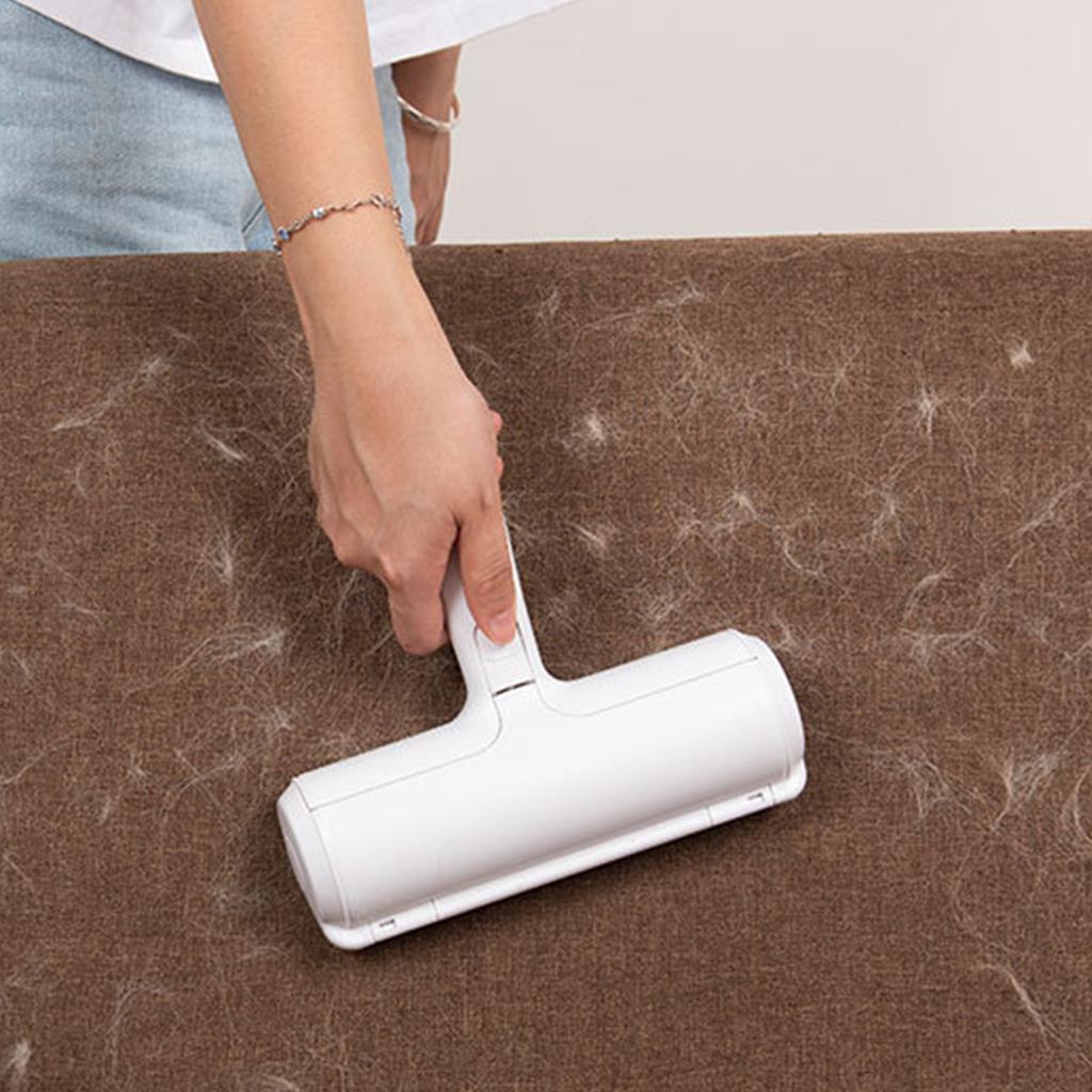 Pet Hair Roller Lint Roller Cat and Dog Hair Remover for Furniture Couch Carpet Car Seats Red