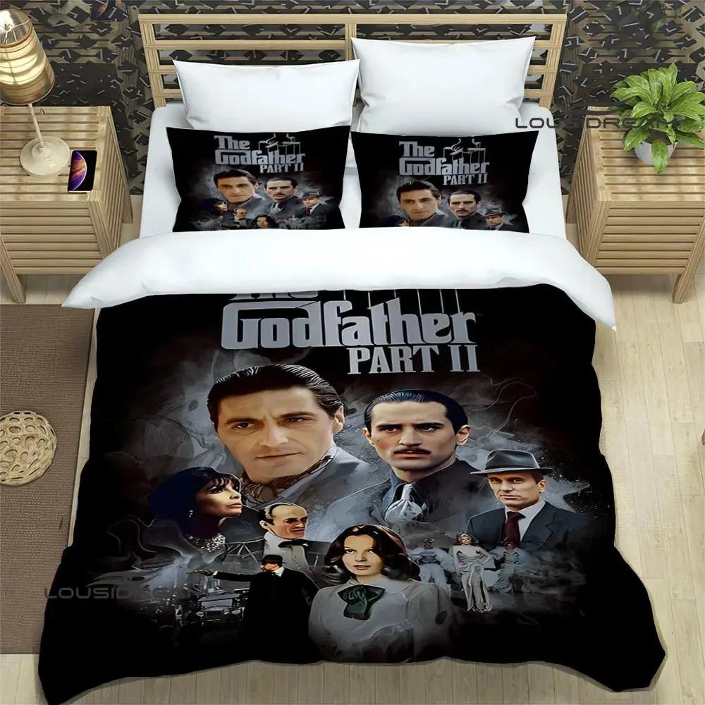 Der Pate bedruckte Bettwäschesets exquisites Bettzubehör-Set Bettbezug Bettdecken-Set Bettwäscheset Luxus Geburtstagsgeschenk