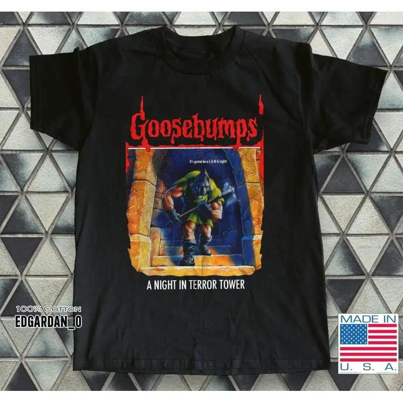 Goosebumps A Night In Terror Tower Horror Black T Shirt Size S 5Xl S разноцветный