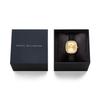 Danielwellingteon Margot Sheffield Metal Classic Gold Square Women'S Leather Watch