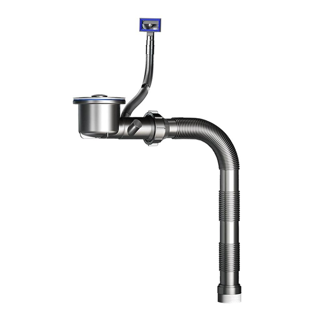 

Anti Odor Sink Drainage Pipe Anti Clogging Flexible Design Drain Pipe Set Easy Installation Extension Set Sewer Drain Pipe