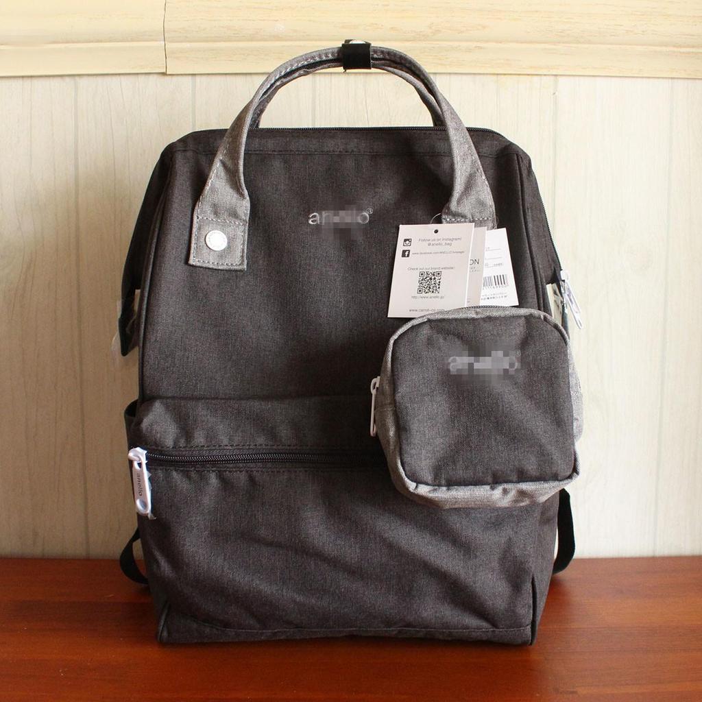 2020 Japanese Color-Contrast Backpack with Gold Accent