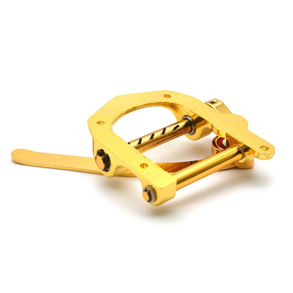 Precisions Machined Guitar Vibrato Bridge Assembly Featuring Frame and Smooth String Through for Enhancing Playability