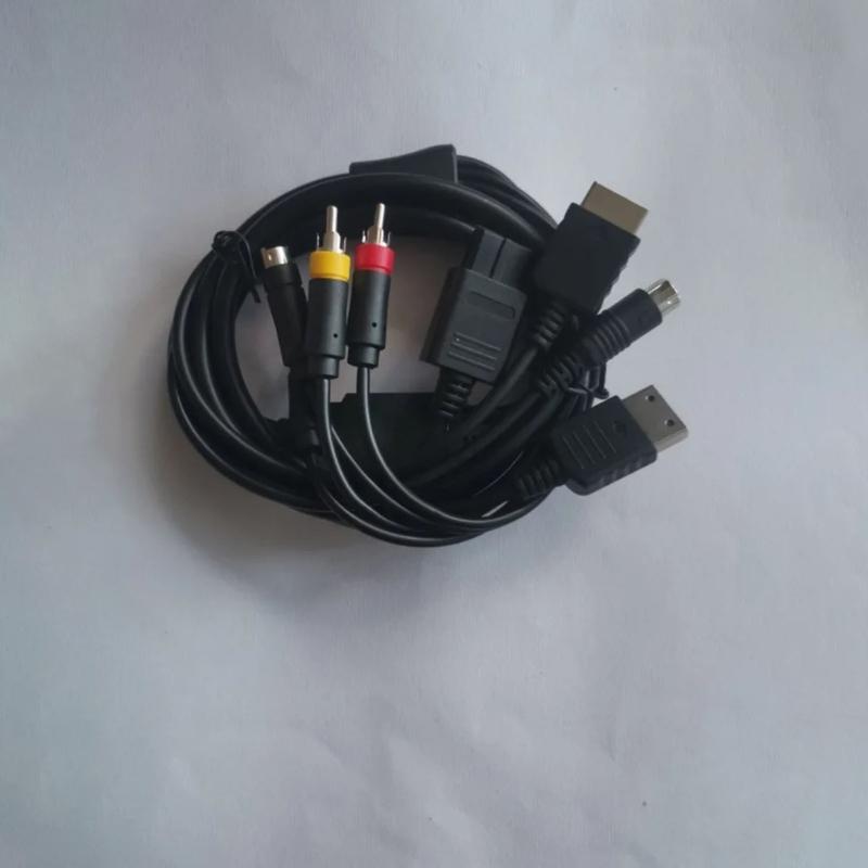 Multi Consoles AV Cable for N64 DC128 Gaming Consoles 1.80m Long Plug and Play Design Enhances Durability