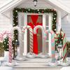 Inflatable Christmas Candy Cane Balloons Decor, Outdoor Indoor PVC Holiday Decorations For House Yard Lawn Xmas Party Supplies
