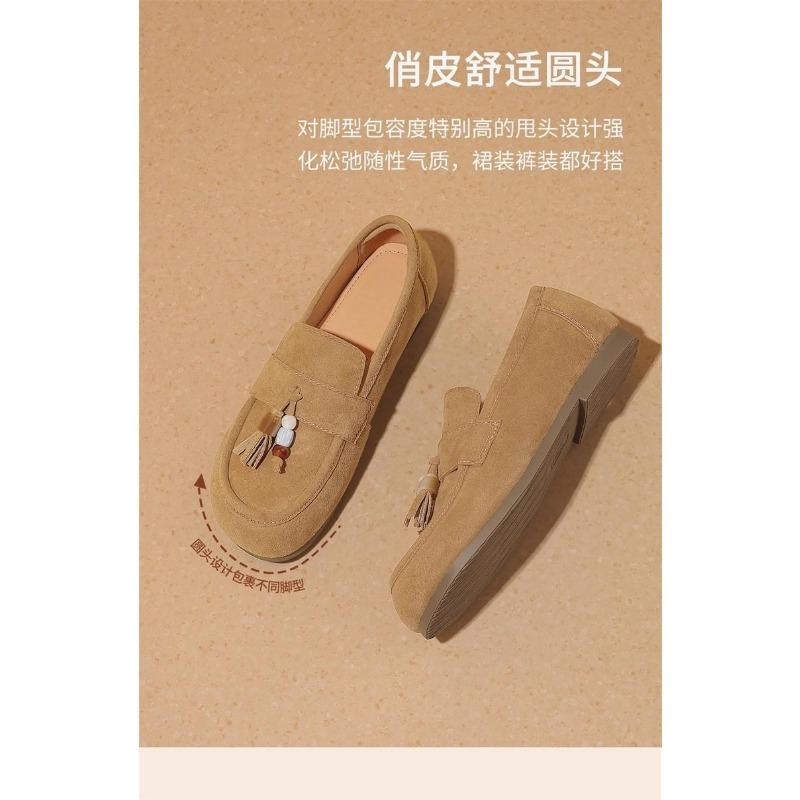 

Женские осенние новые ретро туфли-лодочки с бусинами на одной педали, не утомляют ноги, с юбкой, на плоской подошве 42 верблюд