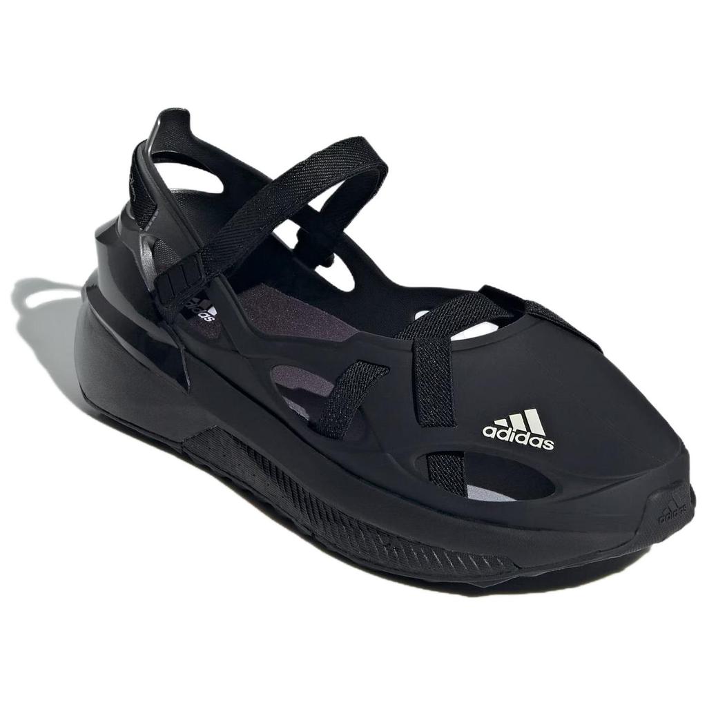 adidas Seria Współpracy Rui Zhou Wygodne Trwałe Klapki Obuwie Damskie Czarne ID8254