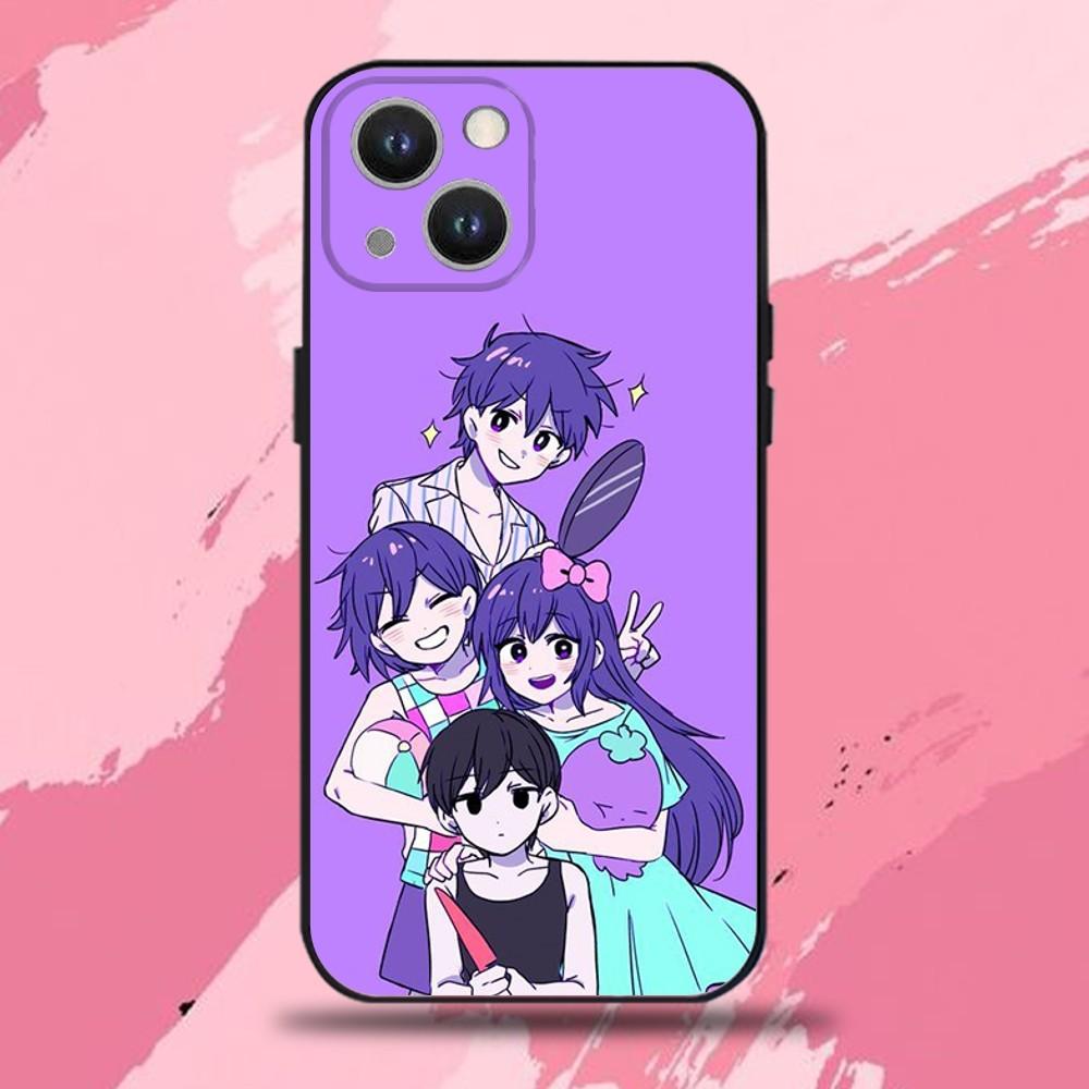 O-Omori Game Phone Case For iPhone 16,15,14,13,12,11 Plus,Pro Max,XS,X,XR,SE,Mini,8,7,Soft Silicone Black Cover
