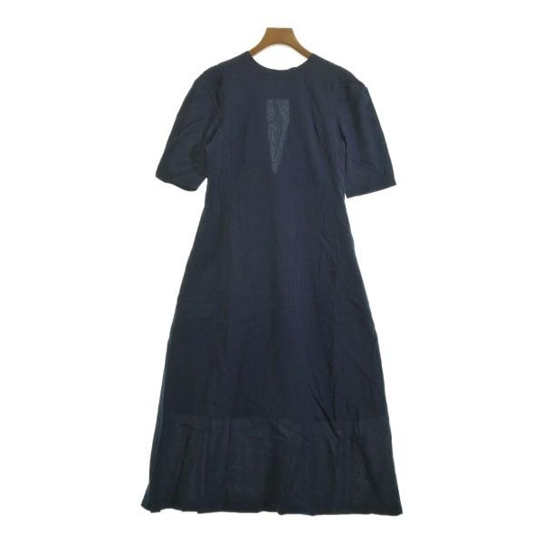IENA One Piece Women s 34 (XS) Blue x Navy (Check) [Used] [Secondhand]