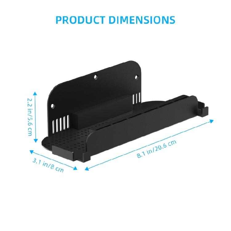 Wall Mounted Game Console Organizers Metal Bracket Space Saving Holder Rack Stand For Multiple Devices Ventilated Design