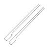 2Pcs Premium Stainless Steel Barbecue Fork Meat Fork For Wings Kebabs Outdoor Camping Restaurant Bbq Tools Skewer Stick Grill