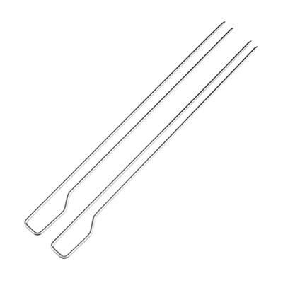 2Pcs Premium Stainless Steel Barbecue Fork Meat Fork For Wings Kebabs Outdoor Camping Restaurant Bbq Tools Skewer Stick Grill