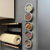 Magnetic Spice Jars Transparent Airtight Containers Seasoning Box with Wall Mount Board Kitchen Organizer for Herbs Seasonings