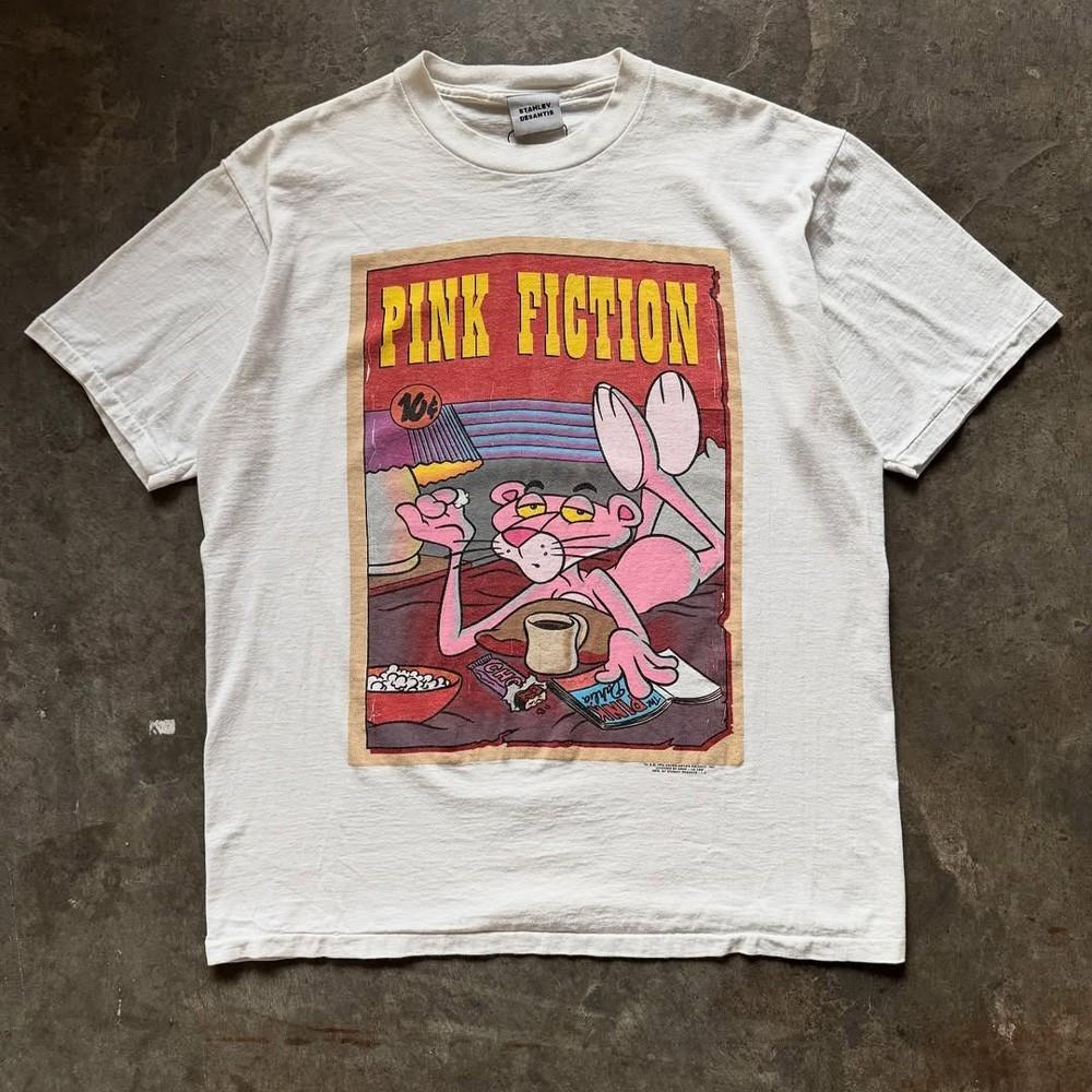 PINK FICTION  Pink Panther Parody TShirt S5XL Unisex T-Shirt S