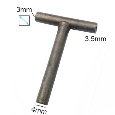 1 Stück Motorventileinstellschlüssel Werkzeug 3mm 3,5mm 4mm Vierkant Schraubhülse Steckschlüssel T-Typ für Motorrad GY6 50cc 150cc Roller