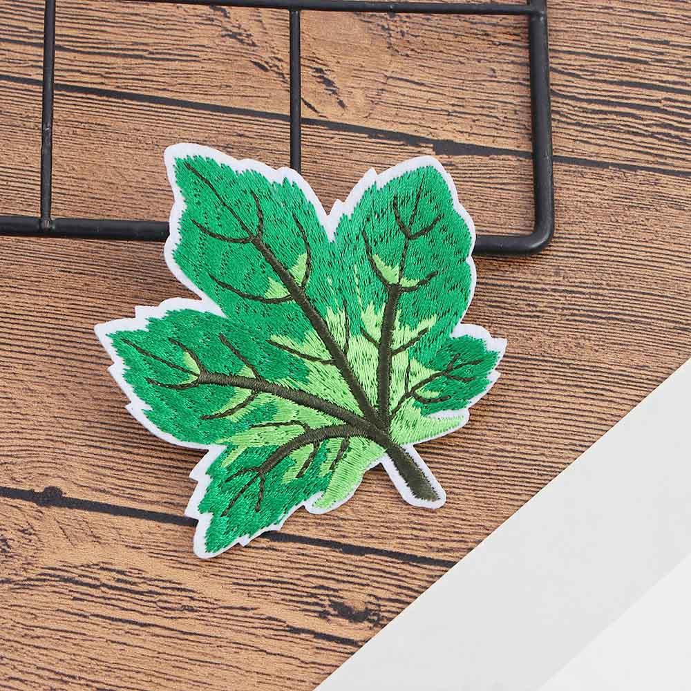 Stickers DIY Soft Colorful Embroidery Stickers Cloth Stickers Maple Leaf Sticker Patch Stickers