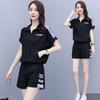 Casual Suit Women's Clothing - Korean Style - Loose Fit - Large Size - Fashionable Short-sleeved Shorts - Sporty - Summer Two-piece Set