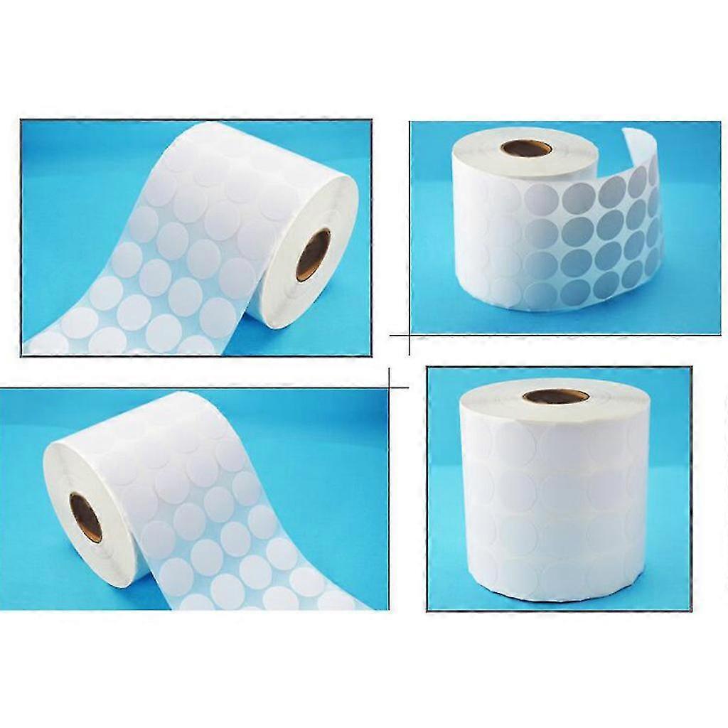 2000 Pieces Circle Blank Labels Code Dot Stickers Printable Adhesive For Store