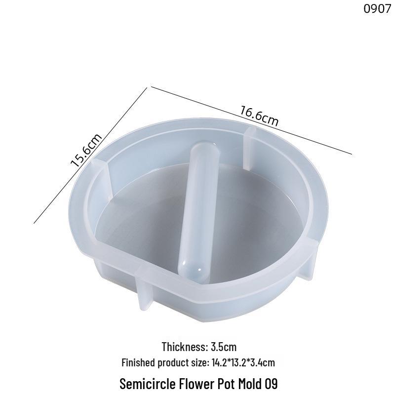 Mohn Kristall Epoxidharzform für unregelmäßige Reagenzglastopf - DIY Hydroponikpflanzen Silikonform