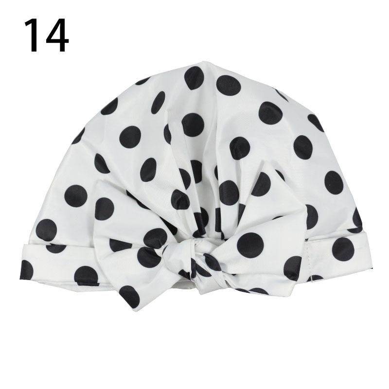 Waterproof Shower Cap Double Layers Bath Cap Adjustable Elastic Band Shower Cap For Women Long Thick Hair CDN