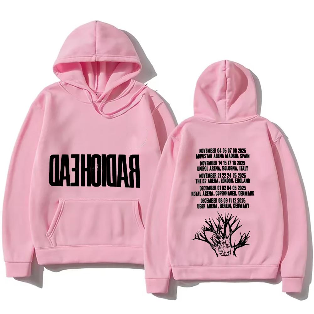 Radiohead 2026 Tour Hoodie Hip Hop Vintage Music Vintage Unisex Men Graphic Hoody Tops Oversize Streetwear Retro Casual Pullover