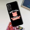 Just A Girl Who Loves Pigs Case For Xiaomi Redmi Note 12 Pro Plus 8 9 10 11 Pro 8T 9S 10S 11S 12S 9C 10A 10C 12C Cover