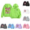 Kids Fashion Lightweight Long Sleeve Zipper Hoodie Christmas Printed Hoodie With Pockets