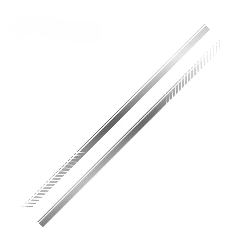 2PCS Car Door Waist Line Side Racing Stripes Decoration Stickers Auto Body Decor Vinyl Film Decals Accessories For Toyota Hiace