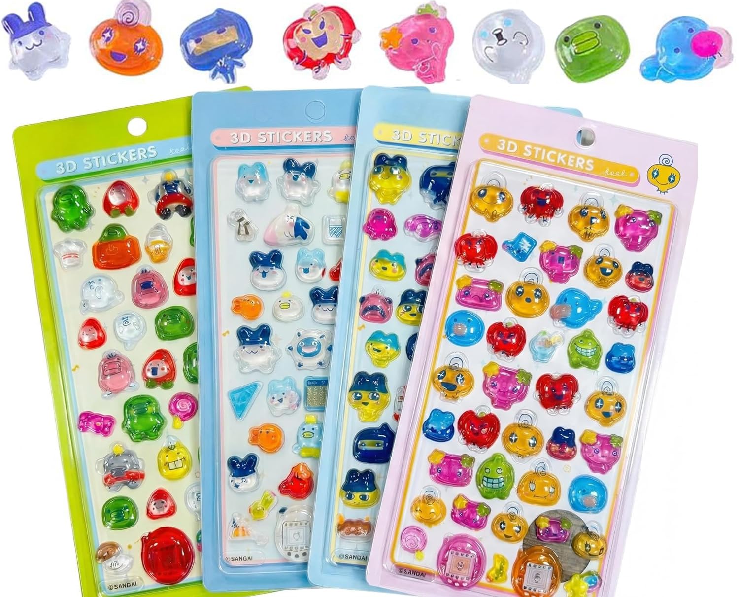 

Wings 4-Piece 3D Sparkling Decorative Sticker Set Kuchi-batch Phone Notebook Craft Supplies Large Capacity DIY Gift Reward SX12